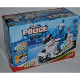 Žaislas Policininkas su motociklu